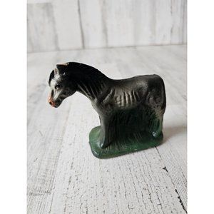 Vintage donkey nativity figurine statue decor Xmas as is